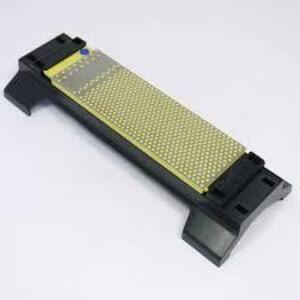 DESCRIPTION: (1) BENCH SHARPENING STONE BRAND/MODEL: DUOSHARP INFORMATION: BLACK WITH YELLOW RETAIL$: $105.19 EA QTY: 1