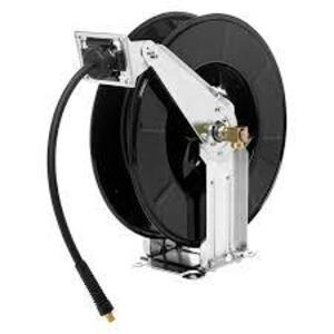 DESCRIPTION: (1) HEAVY DUTY RETRACTABLE AIR HOSE REEL BRAND/MODEL: GATES #91070 INFORMATION: STEEL, GALVANIZED OR POWDER COATED SIZE: 1/2" X 50' RETAI