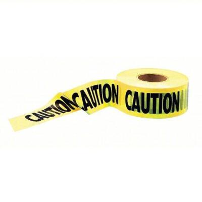 DESCRIPTION: (3) BARRICADE TAPE BRAND/MODEL: 4A416A INFORMATION: YELLOW AND BLACK SIZE: 3 IN W 1000 FT LONG RETAIL$: $15.79 EA QTY: 3