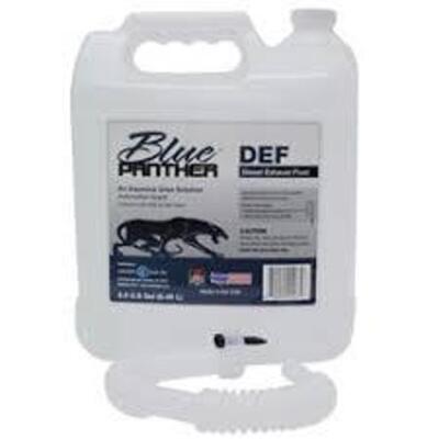 DESCRIPTION: (1) DEF BRAND/MODEL: BLUE PANTHER SIZE: 2.5 GALLON RETAIL$: $14.25 EA QTY: 1