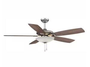 Menage 52 in. Integrated LED Indoor Low Profile Brushed Nickel Ceiling Fan