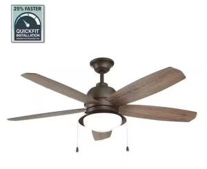 Ackerly 52 in. Integrated LED Indoor/Outdoor Bronze Ceiling Fan