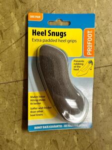 (4)- BOXES OF HEEL SNUGS