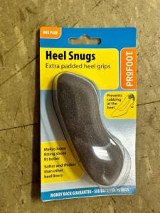 (4)- BOXES OF HEEL SNUGS