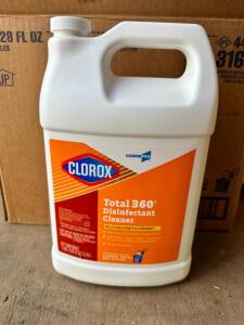 (4)- 1 GALLON JUGS OF CLOROX DISINFECTANT CLEANER