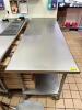 STAINLESS STEEL PREP TABLE - 2