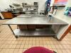 STAINLESS STEEL PREP TABLE - 4