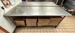 STAINLESS STEEL PREP TABLE