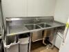 TWO COMPARTMENT STAINLESS STEEL SINK - 2