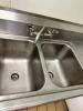 TWO COMPARTMENT STAINLESS STEEL SINK - 4