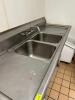 TWO COMPARTMENT STAINLESS STEEL SINK - 5