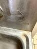 WALL MOUNTED STAINLESS SINK - 2