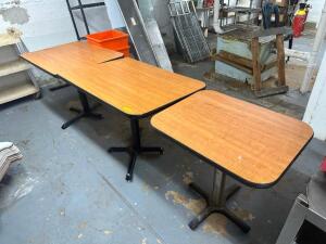 (3) - 42" DINNING TABLES