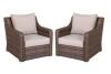 DESCRIPTION: (1) SET OF (2) HAWTHORNE PARK WICKER LOUNGE CHAIR BRAND/MODEL: BETTER HOMES & GARDENS/BH47-092-199-01 INFORMATION: TAN/NOT FULL 4 PIECE S