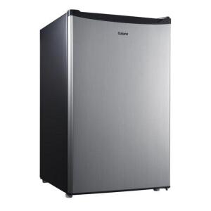 DESCRIPTION: (1) COMPACT REFRIGERATOR BRAND/MODEL: GL43S5 INFORMATION: STAINLESS STEEL/WITH CHILLER/CAPACITY: 4.3 CU-FT RETAIL$: $169.00 SIZE: 22.01"L