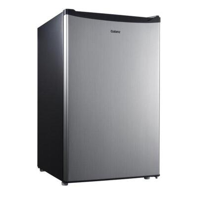 DESCRIPTION: (1) COMPACT REFRIGERATOR BRAND/MODEL: GL43S5 INFORMATION: STAINLESS STEEL/WITH CHILLER/CAPACITY: 4.3 CU-FT RETAIL$: $169.00 SIZE: 22.01"L