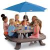 DESCRIPTION: (1) FOLD 'N STORE PICNIC TABLE BRAND/MODEL: LITTLE TIKES/632433M INFORMATION: AGE RANGE: 2-4 YEARS/WEIGHT CAPACITY PER BENCH: 200 LBS/ RE