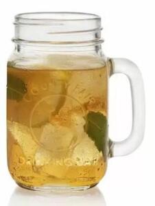 DESCRIPTION: (1) HANDLED DRINKING JAR SET BRAND/MODEL: LIBBEY/523907 INFORMATION: CLEAR/GLASS/8-PIECES RETAIL$: $12.50 SIZE: 16.5 OZ. QTY: 1