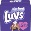 DESCRIPTION: (1) DISOSABLE DIAPERS BRAND/MODEL: LUVS/B07F6DP7X9_US INFORMATION: WEIGHT RANGE: 27+LB /148-COUNT RETAIL$: $28.04 SIZE: SIZE 5 QTY: 1