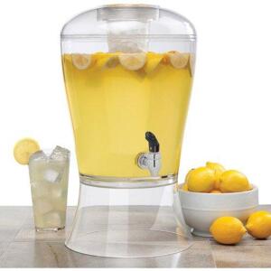 DESCRIPTION: (1) BEVERAGE DISPENSER BRAND/MODEL: CREATIVE BATH/BEV10 INFORMATION: CLEAR/CAPACITY: 3 GAL/WITH ICE CORE RETAIL$: $21.73 SIZE: 10.5"L X 1