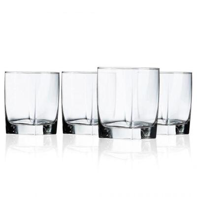 DESCRIPTION: (1) PACK OF (4) DOUBLE OLD FASHIONED GLASSES BRAND/MODEL: STERLING/N7334 INFORMATION: CLEAR/GLOSSY RETAIL$: $12.36 PER PK OF 4 SIZE: 4"H