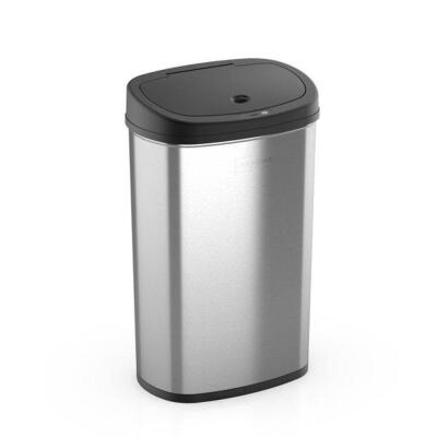 DESCRIPTION: (1) MOTION SENSOR GARBAGE CAN BRAND/MODEL: MAINSTAYS/MS-50-22 INFORMATION: STAINLESS STEEL/CAPACITY: 13.2 GAL RETAIL$: $43.98 SIZE: 16.4"