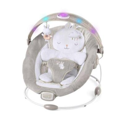 DESCRIPTION: (1) BOUNCER CRADLING BABY BOUNCER BRAND/MODEL: INGENUITY INLIGHTEN/11200 INFORMATION: TWINKLE TAILS/AGE RANGE: UP TO 6 MONTHS RETAIL$: $6