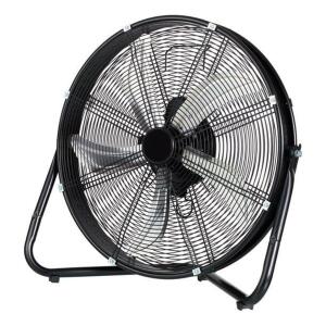 DESCRIPTION: (1) HIGH VELOCITY DRUM FAN BRAND/MODEL: KOOL-FLO/SFD1-500B3B INFORMATION: BLACK/WALL-FLOOR MOUNT RETAIL$: $59.00 SIZE: $24.61" X 11.89" X