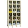 DESCRIPTION: (1) SAFETY-VIEW LOCKER BRAND/MODEL: HALLOWELL/USVP3286-6A-PT INFORMATION: TAN/18-OPENINGS RETAIL$: $2,467.24 SIZE: 78"H X 36"W X 18"D QTY