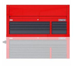 DESCRIPTION: (1) HEAVY-DUTY TOP CHEST BRAND/MODEL: PROTO/JSTV5528CD08RG INFORMATION: RED/TOTAL STORAGE CAPACITY: 18,552 CU-IN/8-DRAWERS RETAIL$: $1,66