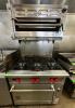 DESCRIPTION WOLF SIX BURNER RANGE W/ SALAMANDER AND LOWER CONVECTION OVEN. BRAND / MODEL: WOLF ADDITIONAL INFORMATION NATURAL GAS. COMES WITH GAS LINE