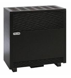 DESCRIPTION: (1) VENTED GAS FLOOR HEATER BRAND/MODEL: WILLIAMS/5001521A INFORMATION: PROPANE/HEATING AREA: 1,250 SQ-FT/BLACK RETAIL$: $1,322.18 SIZE: