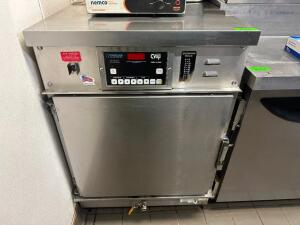 DESCRIPTION HALF SIZE CVAP SILVER EDITION COOK AND HOLD UNIT. BRAND / MODEL: CVAP ADDITIONAL INFORMATION 208 VOLT, 1 PHASE. RETAILS NEW FOR$7800 LOCAT