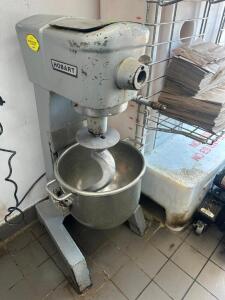 DESCRIPTION HOBART 30 QT MIXER W/ BOWL AND (3) ATTACHMENTS BRAND / MODEL: HOBART D-300 ADDITIONAL INFORMATION 115 VOLT, 1 PHASE LOCATION KITCHEN QTY 1