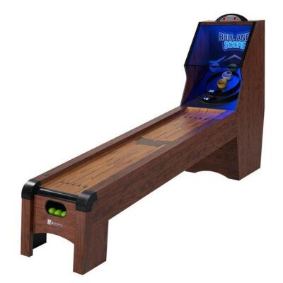 DESCRIPTION: (1) ROLL & SCORE GAME BRAND/MODEL: MD SPORTS/ARC108_147M INFORMATION: ARCADE SOUND EFFECTS/ELEGANT WOOD GRAIN RETAIL$: $649.44 SIZE: 107"