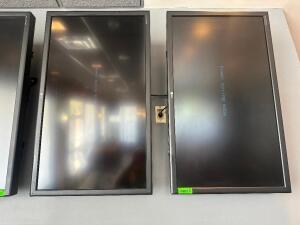 DESCRIPTION (2) LG 42" MENU MONITORS W/ WALL MOUNTS. SIZE 42" THIS LOT IS: SOLD BY THE PIECE LOCATION SEATING QTY 2