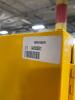 DESCRIPTION: (1) FLAMMABLE CABINET BRAND/MODEL: CONDOR/42X501 INFORMATION: YELLOW/CAPACITY: 45 GAL RETAIL$: $926.84 SIZE: 65"H X 43"W X 18"D QTY: 1 - 3