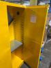 DESCRIPTION: (1) FLAMMABLE CABINET BRAND/MODEL: CONDOR/42X501 INFORMATION: YELLOW/CAPACITY: 45 GAL RETAIL$: $926.84 SIZE: 65"H X 43"W X 18"D QTY: 1 - 6