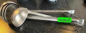 DESCRIPTION (5) ASSORTED STAINLESS LADLES THIS LOT IS: SOLD BY THE PIECE LOCATION SEATING QTY 5