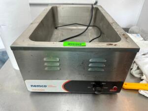 DESCRIPTION NEMCO SINGLE WELL COUNTER TOP ELECTRIC WARMER. BRAND / MODEL: NEMC9O LOCATION KITCHEN QTY 1