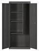 DESCRIPTION: (1) JANITOR SUPPLY CABINET BRAND/MODEL: SANDUSKY/VFC1301566-09 INFORMATION: BLACK/3-SHELVES/SHELF CAPACITY: 85 LB RETAIL$: $419.97 SIZE: