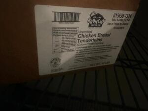 DESCRIPTION (1) CASE OF CHICKEN TENDERLOINS LOCATION WALK IN QTY 1