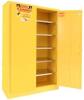 DESCRIPTION: (1) FLAMMABLES STORAGE CABINETBRAND/MODEL: SECURALL #P160INFORMATION: YELLOWSIZE: 60 GALLON, 65.00H x 43.00W x 18.00LRETAIL$: $1249.00 EAQTY: 1