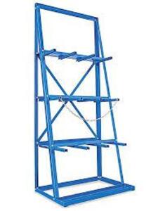 DESCRIPTION: (1) VERTICAL BAR RACK BRAND/MODEL: ULINE #H-4888 INFORMATION: BLUE SIZE: 36" X 24" X 85" RETAIL$: $295.00 EA QTY: 1