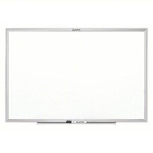 DESCRIPTION: (1) DRY ERASE BOARD, WALL MOUNTED BRAND/MODEL: QUARTET #48LW69 INFORMATION: WHITE BOARD WITH SILVER FRAME SIZE: 48" X 72" RETAIL$: $384.0