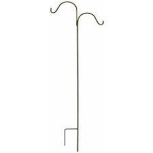 DESCRIPTION: (1) DOUBLE OFFSET SHEPHERD HOOK BRAND/MODEL: PRODUCT NUMBER #89130 INFORMATION: RUSTIC TWISTED WIRE SIZE: 84" RETAIL$: $31.99 EA QTY: 1