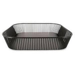 DESCRIPTION: (2) SQUARE WIRE BASKET BRAND/MODEL: REVOL #MCO1235 INFORMATION: METAL SIZE: 35.5 X 32.5 X 8 CM RETAIL$: $164.00 EA QTY: 2