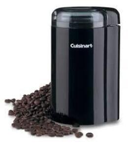 DESCRIPTION: (1) COFFEE BAR COFFEE GRINDER BRAND/MODEL: CUISINART INFORMATION: BLACK SIZE: 1-12 CUPS RETAIL$: $35.00 EA QTY: 1