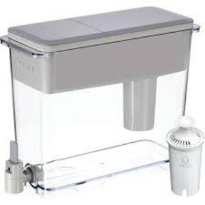 DESCRIPTION: (1) LARGE WATER DISPENSER BRAND/MODEL: BRITA ULTRAMAX INFORMATION: GRAY SIZE: 27 CUP RETAIL$: $37.99 EA QTY: 1