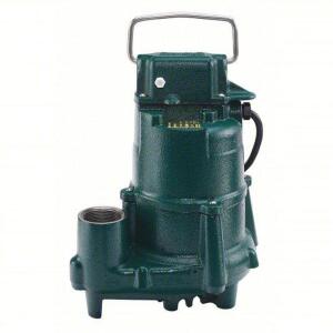 DESCRIPTION: (1) SUBMERSIBLE SUMP PUMP BRAND/MODEL: ZOELLER #4NW38 INFORMATION: 1/2, NO SWITCH INCLUDED, 61 GPM FLOW RATE @ 10 FT. OF HEAD RETAIL$: $3